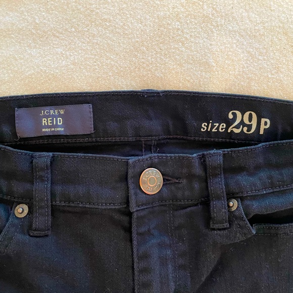 J. Crew Denim - J. Crew Reid jeans, black. Size 29 Petite. Excellent condition, no flaws.